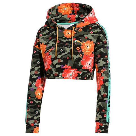 Puma Camo Crop Hoodie