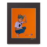 Building Castles / Boy - Mini Print