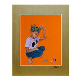 Building Castles / Boy - Mini Print