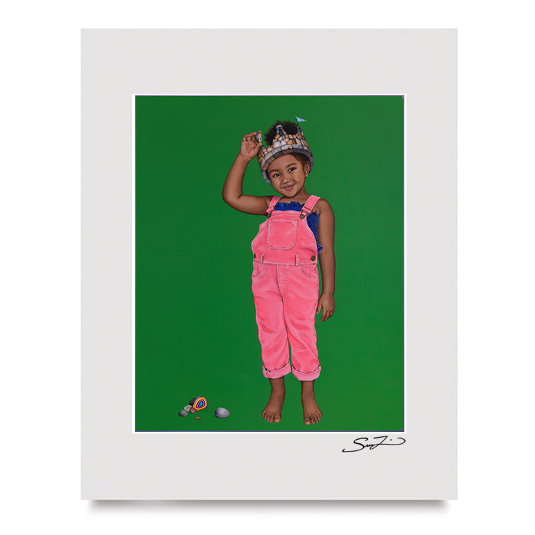 Building Castles / Girl - Mini Print Building Castles / Girl - Mini Print
