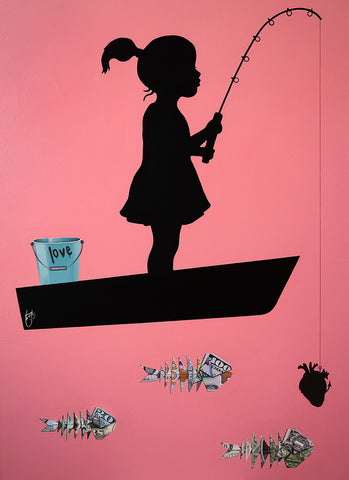 The Catch - Rolled Canvas Print