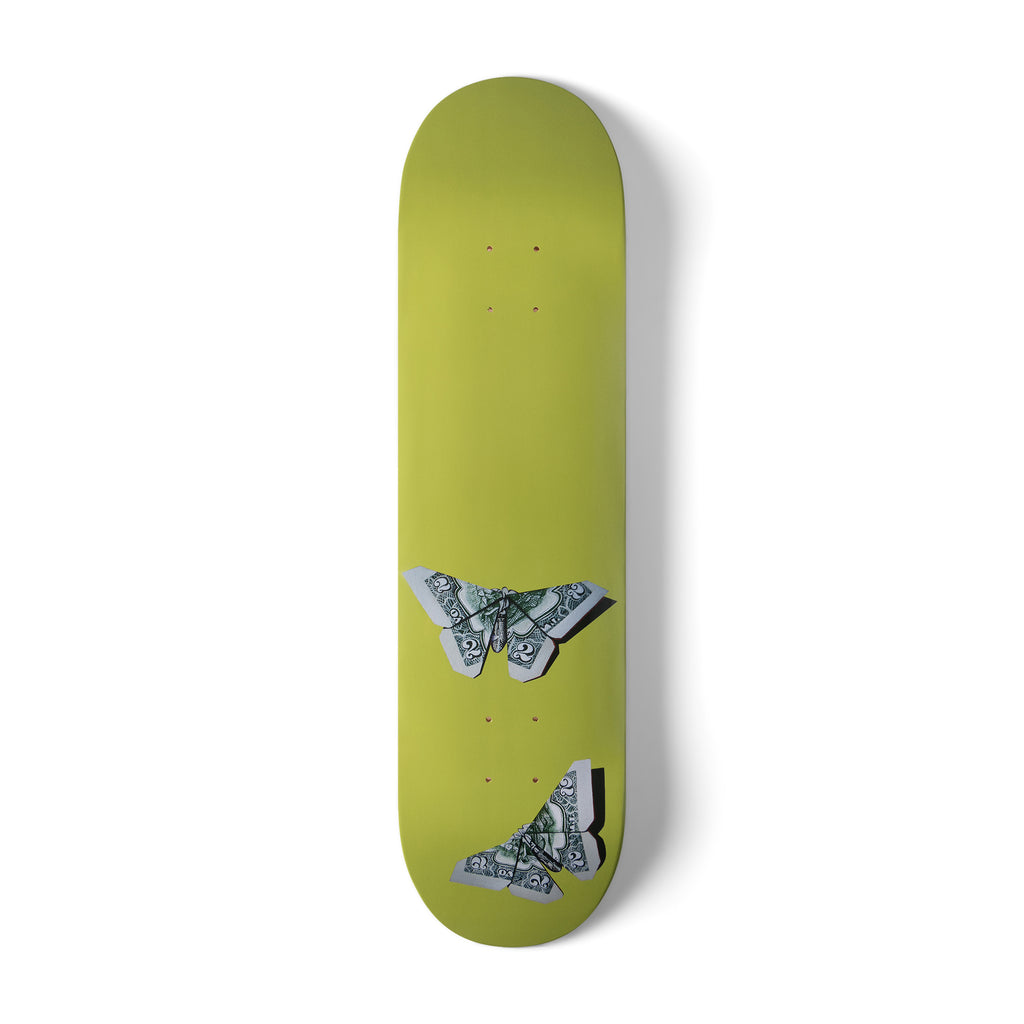 Moneyfly Skate Deck - Olive Moneyfly Skate Deck - Olive