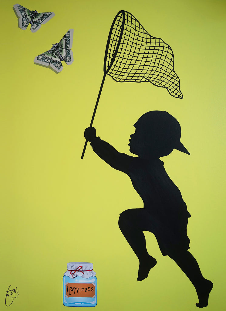 The Pursuit / Lime - Rolled Canvas Print The Pursuit / Lime - Rolled Canvas Print