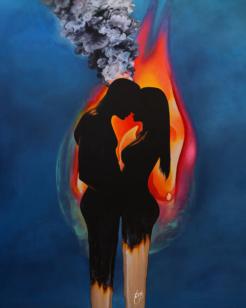The Match - Rolled Canvas Print