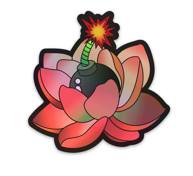 Flower Bomb - Holographic Sticker Flower Bomb - Holographic Sticker