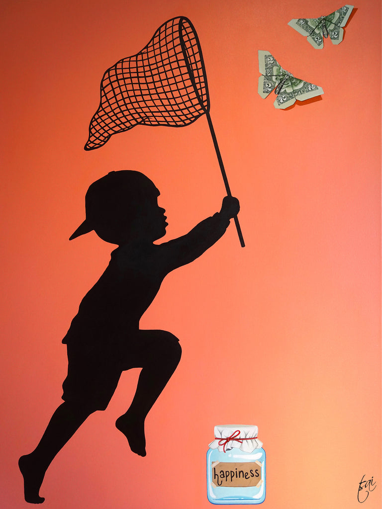 The Pursuit / Coral - Rolled Canvas Print The Pursuit / Coral - Rolled Canvas Print