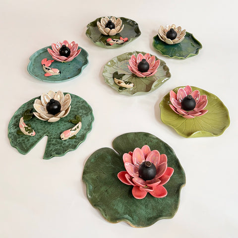 Flower Bomb Incense Dish Set - Morning Dew